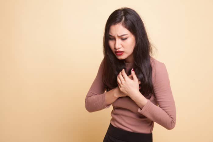 Kwaśne pH bólu oddechowego klatki piersiowej