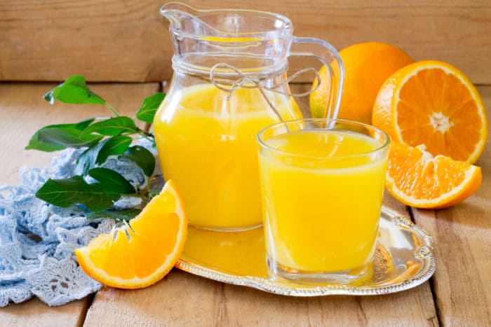 wybierz zdrowy sok pomarańczowy